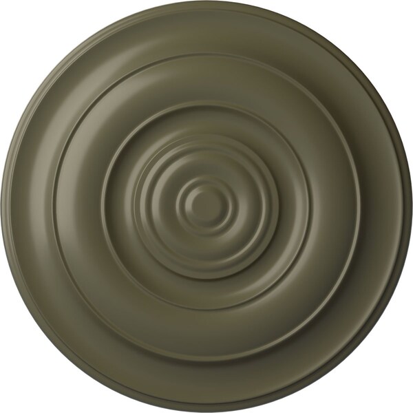 Ekena Millwork Niobe Ceiling Medallion (Fits Canopies up to 8 5/8"), Hand-Painted Painted Turtle, 18"OD x 1 1/2"P CM18NIPTF - main